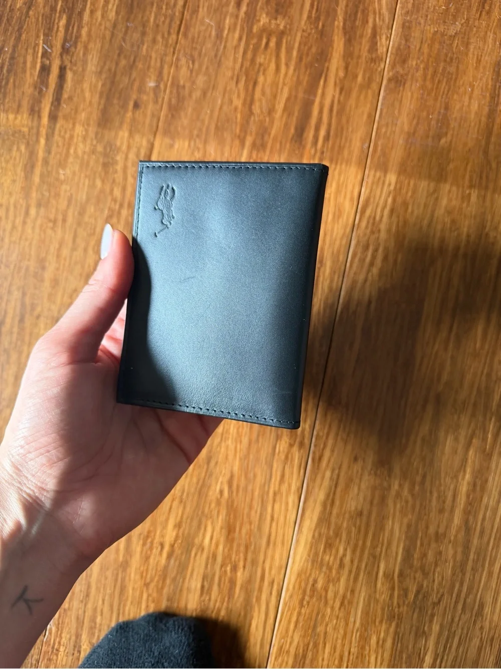 Unused Polo by Ralph Lauren Black Leather Bifold Wallet